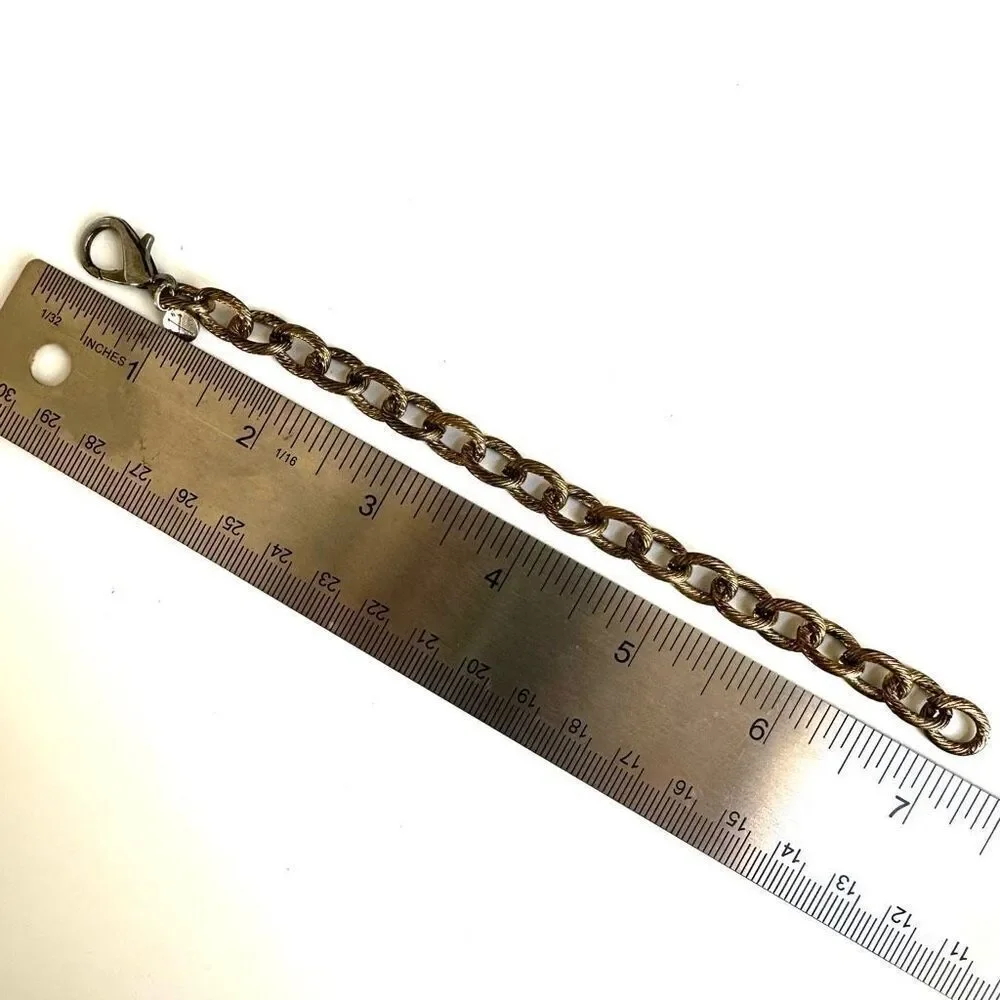 L&F gold tone link bracelet l&f gold